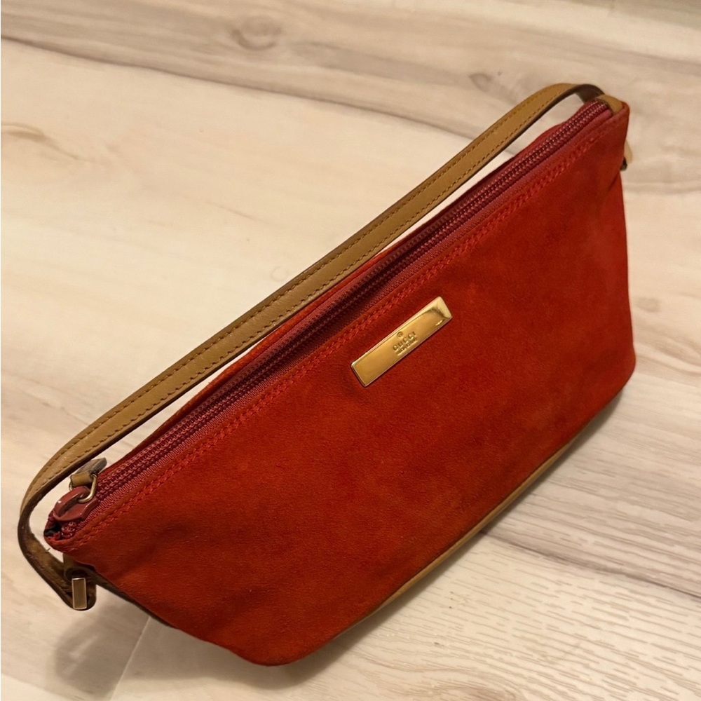 Gucci suede boat bag